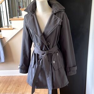 All weather trench. Gray size small. Good preowned